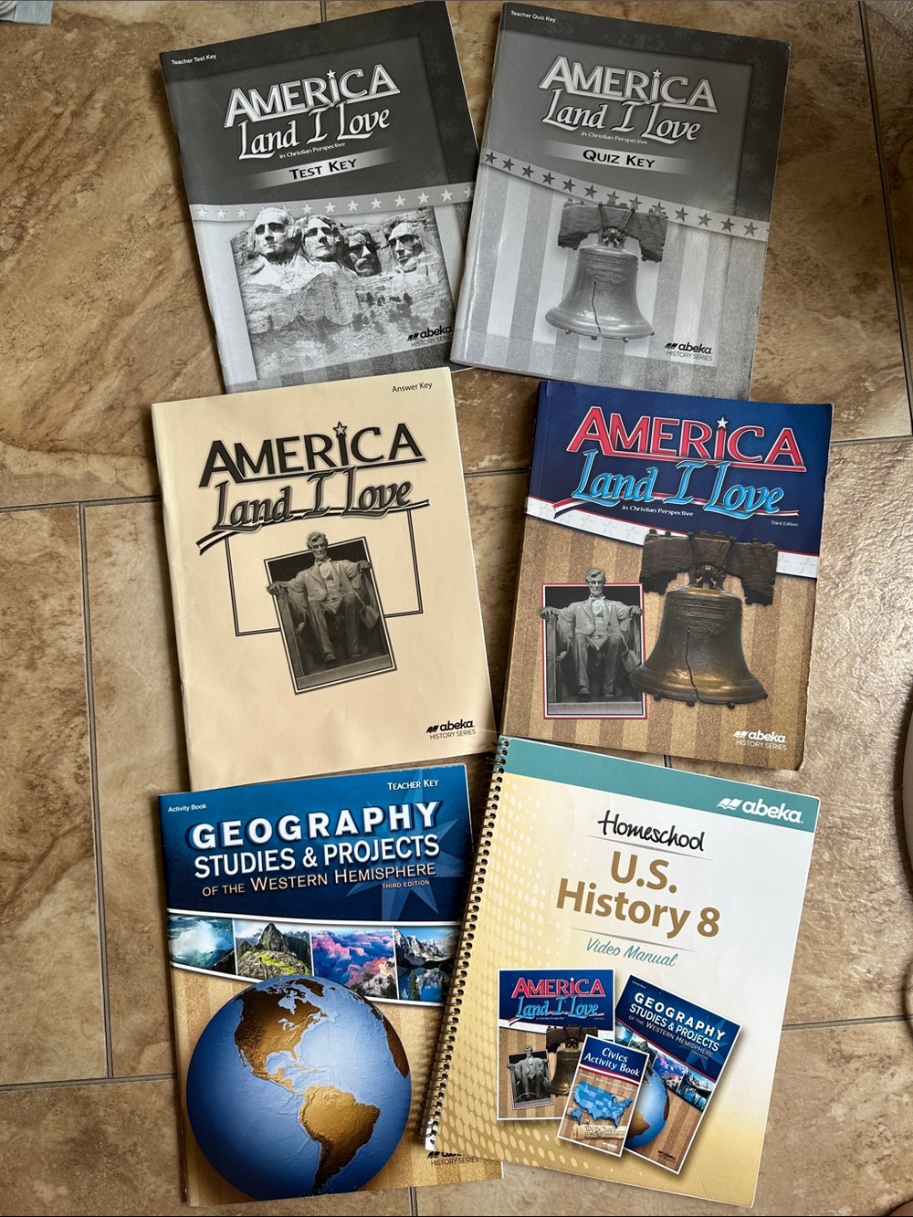 Abeka 8th Grade History & Geography Bundle - America: Land I Love